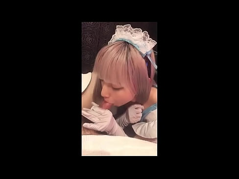 ❤️ Japanisches Idol [mayuka], französisches Dienstmädchenkostüm, Teil 1, Blowjob und Wichsen mit Lotion ❤️❌ Porno bei uns ❌❤